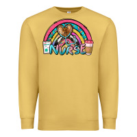 Antique Gold nurse rainbow Premium Sweatshirt - NancyCooperArtShop