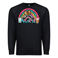 Black nurse rainbow Premium Sweatshirt - NancyCooperArtShop