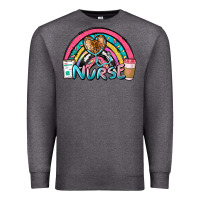 Charcoal Heather nurse rainbow Premium Sweatshirt - NancyCooperArtShop