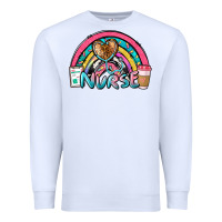 White nurse rainbow Premium Sweatshirt - NancyCooperArtShop