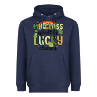 Navy my class is full of lucky charms Heavyweight Hoodie - MaliasSmallBusiness