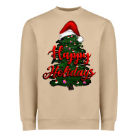 Mushroom happy holidays christmas tree Heavyweight Sweatshirt - RanaPortraitStore