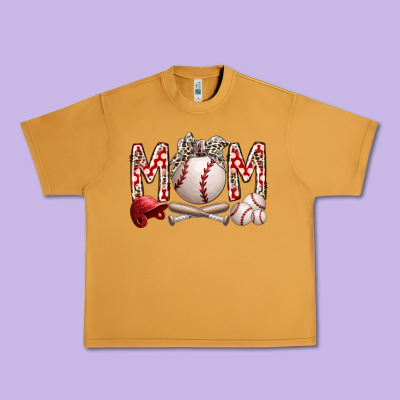 Mom Baseball Urban Heavy Tee Designed By Racoondesign