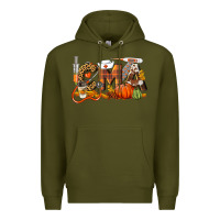Army Green Fall CMA Certified Medical Assistant Premium Hoodie - LillyAllenDesigns