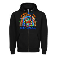 Black autism awareness gnomes Zipper Hoodie - BarkalooDesign