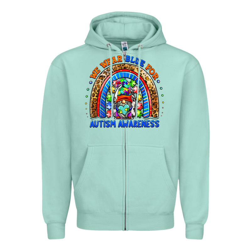 Autism Awareness Gnomes Zipper Hoodie by BarkalooDesign | Teevron