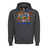 Smoke autism awareness gnomes Zipper Hoodie - BarkalooDesign