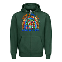 Sports Green autism awareness gnomes Zipper Hoodie - BarkalooDesign