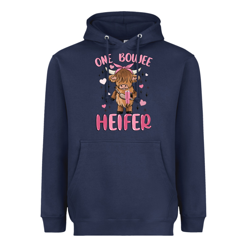 One Boujee Heifer Heavyweight Hoodie by MaliasSmallBusiness | Teevron