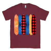 Burgundy Western Farm Life Pattern Brush Stroke Classic Tee - Bettercallsaul