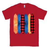 Red Western Farm Life Pattern Brush Stroke Classic Tee - Bettercallsaul