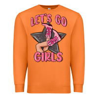 Carrot lets go girls cowgirl boots star Premium Sweatshirt - MaliasSmallBusiness