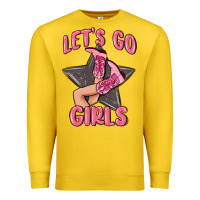 Lemon lets go girls cowgirl boots star Premium Sweatshirt - MaliasSmallBusiness