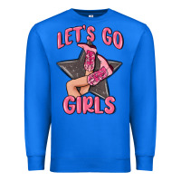 True Royal lets go girls cowgirl boots star Premium Sweatshirt - MaliasSmallBusiness