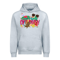 Heather Grey Lunch lady off duty Urban Hoodie - NancyCooperArtShop