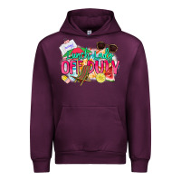Mauve Wine Lunch lady off duty Urban Hoodie - NancyCooperArtShop