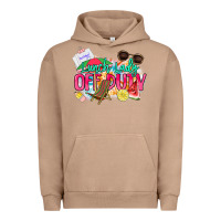 Pigment Burro Lunch lady off duty Urban Hoodie - NancyCooperArtShop