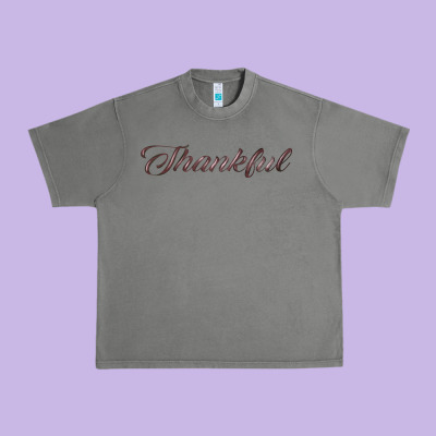 Thankful Urban Heavy Tee Designed By Fadigitalartstudio