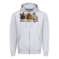 Peace Love Tigers Zipper Hoodie | Teevron