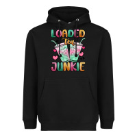 Black loaded tea junkie Heavyweight Hoodie - MaliasSmallBusiness