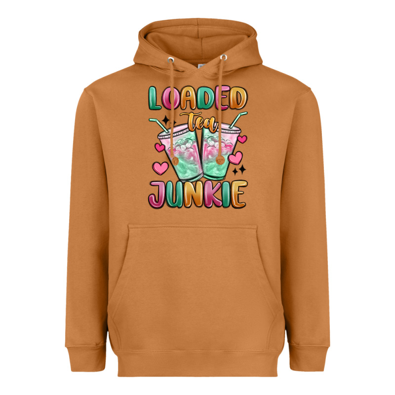 Loaded Tea Junkie Heavyweight Hoodie by MaliasSmallBusiness | Teevron
