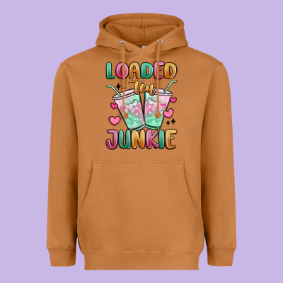 Loaded Tea Junkie Heavyweight Hoodie Designed By Maliassmallbusiness