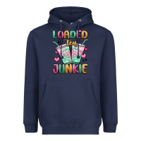 Navy loaded tea junkie Heavyweight Hoodie - MaliasSmallBusiness