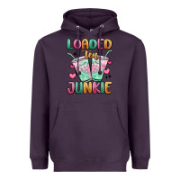 Plum loaded tea junkie Heavyweight Hoodie - MaliasSmallBusiness