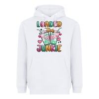 White loaded tea junkie Heavyweight Hoodie - MaliasSmallBusiness