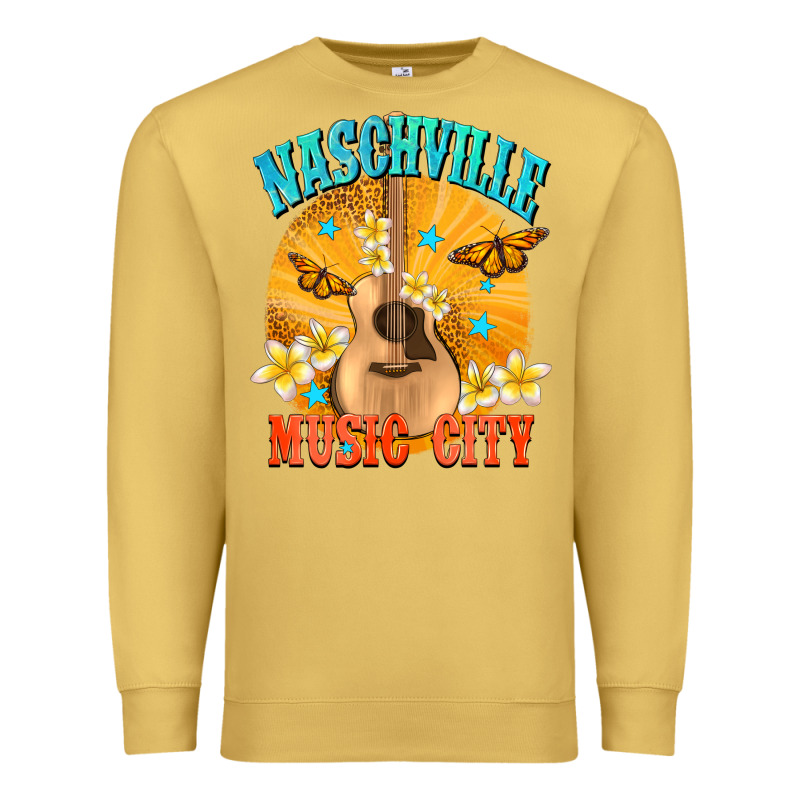 Naschville Music City Premium Sweatshirt by NancyCooperArtShop | Teevron