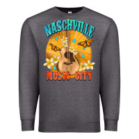 Charcoal Heather naschville music city Premium Sweatshirt - NancyCooperArtShop