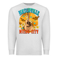 Oatmeal Heather naschville music city Premium Sweatshirt - NancyCooperArtShop