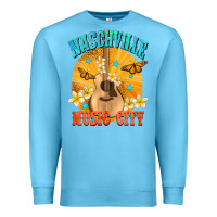 Ocean Blue naschville music city Premium Sweatshirt - NancyCooperArtShop