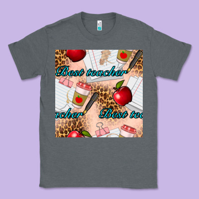 Best Teacher Seamless Pattern Classic Tee Designed By Bundleandbundleshop