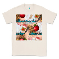 Natural Best Teacher Seamless Pattern Classic Tee - BundleAndBundleShop