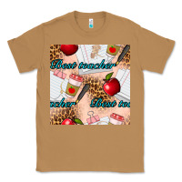 Toasted Coconut Best Teacher Seamless Pattern Classic Tee - BundleAndBundleShop