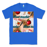 True Royal Best Teacher Seamless Pattern Classic Tee - BundleAndBundleShop