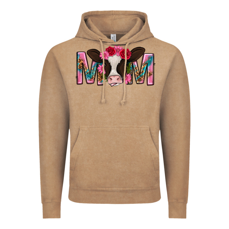 Mom With Cow Mothers Day Vintage Hoodie by texasbilliewilder | Teevron