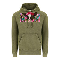 Vintage Olive mom with cow mothers day Vintage Hoodie - texasbilliewilder