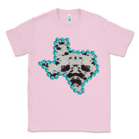 Bubblegum Pink Texas Map Cowhide Turquoise Gemstone Classic Tee - Bettercallsaul