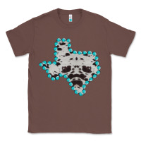 Chestnut Texas Map Cowhide Turquoise Gemstone Classic Tee - Bettercallsaul