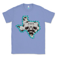 Colony Blue Texas Map Cowhide Turquoise Gemstone Classic Tee - Bettercallsaul