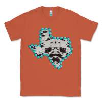 Copper Texas Map Cowhide Turquoise Gemstone Classic Tee - Bettercallsaul