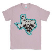 Lilac Texas Map Cowhide Turquoise Gemstone Classic Tee - Bettercallsaul