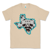 Mushroom Texas Map Cowhide Turquoise Gemstone Classic Tee - Bettercallsaul