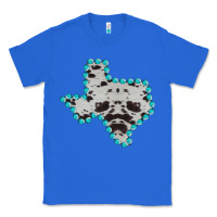 True Royal Texas Map Cowhide Turquoise Gemstone Classic Tee - Bettercallsaul
