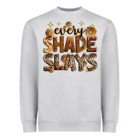 Heather Grey Every shade slays Heavyweight Sweatshirt - Zillion Design Studio