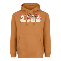 Meerkat valentines day ghost Heavyweight Hoodie - MaliasSmallBusiness