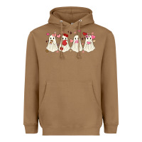 Toasted Coconut valentines day ghost Heavyweight Hoodie - MaliasSmallBusiness
