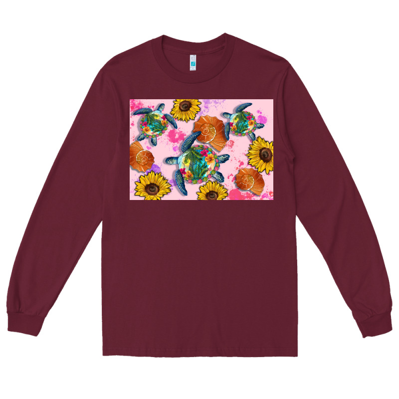 Sunflowers Turtle Long Sleeve Tee by Artiststas | Teevron